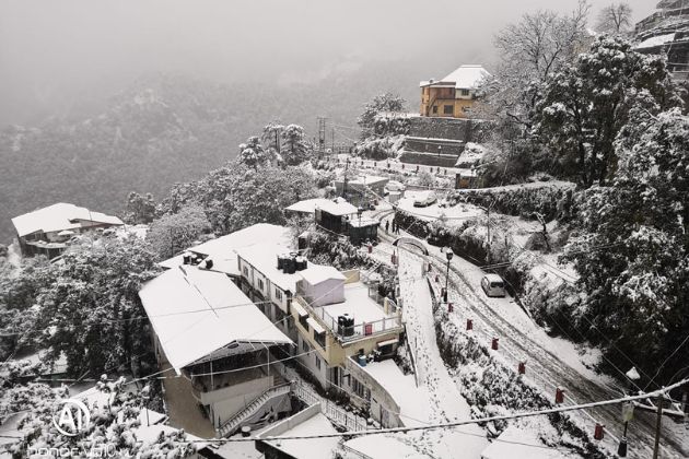 Snowfall in Mussoorie, Uttarakhand